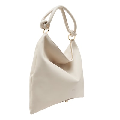 Beyaz Dauer Kadın Deri Omuz Askılı Çanta