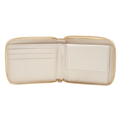 Beyaz Kapitone Kadın Deri Cüzdan