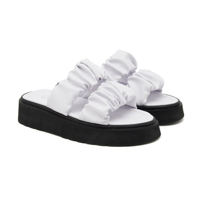 Beyaz Marguerite Kadın Terlik