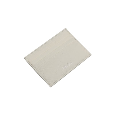 Beyaz Vidal Floter Deri Kartlık