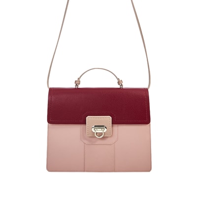 Bianca Pembe Kadın Deri Omuz Çantası