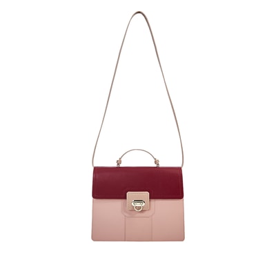 Bianca Pembe Kadın Deri Omuz Çantası