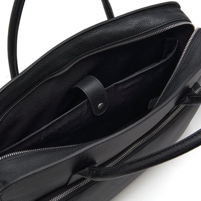 Bing Siyah Erkek Deri Evrak Çantası