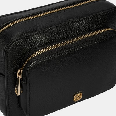 Bingo Siyah Kadın Deri Omuz Çantası