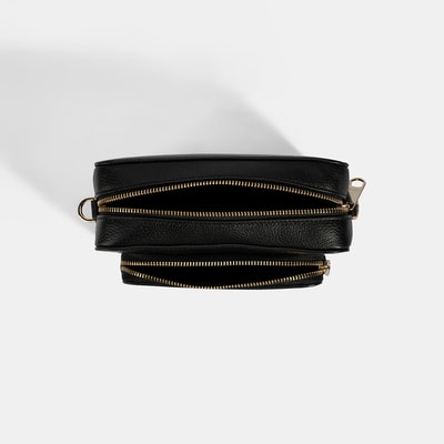 Bingo Siyah Kadın Deri Omuz Çantası