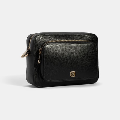 Bingo Siyah Kadın Deri Omuz Çantası