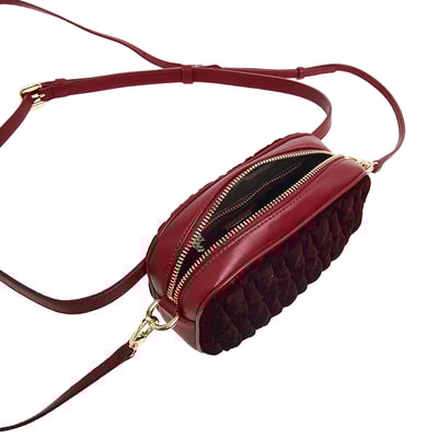 Bordo Blatt Kadın Deri Bel Çantası