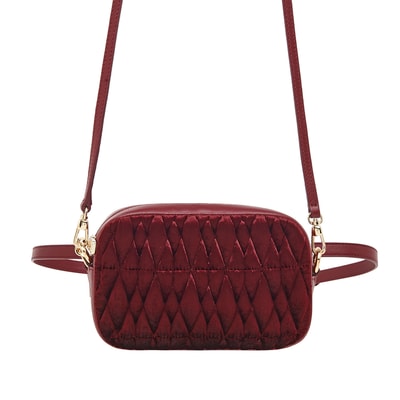 Bordo Blatt Kadın Deri Bel Çantası