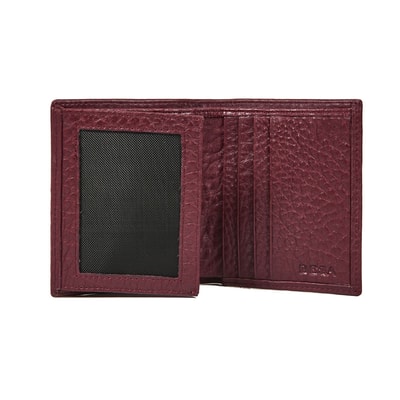 Bordo D Logolu Kadın Deri Cüzdan