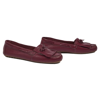 Bordo Emma Kadın Deri Loafer