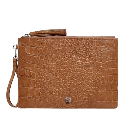 Bouleau Kadın Kroko Baskılı Deri Portföy Çanta