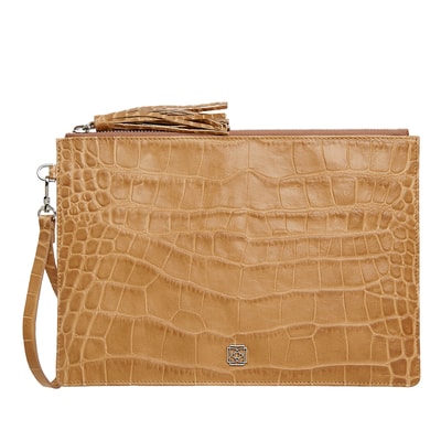 Bouleau Kadın Kroko Baskılı Deri Portföy Çanta