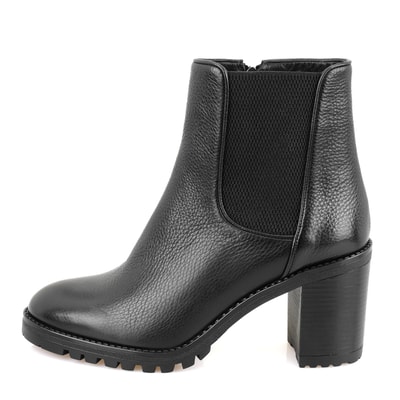 Brenda Siyah Kadın Topuklu Deri Bot