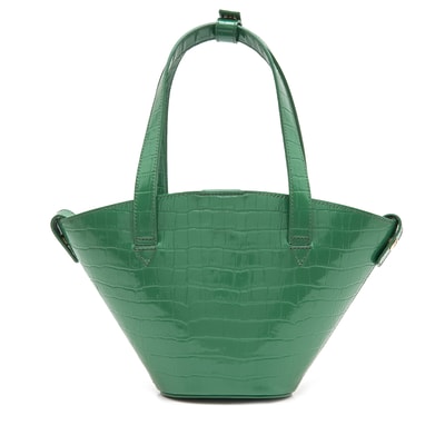 Brenda Yeşil Kadın Deri Alışveriş Çantası 