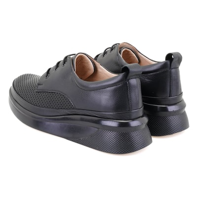 Brenna Siyah Kadın Deri Günlük Ayakkabı