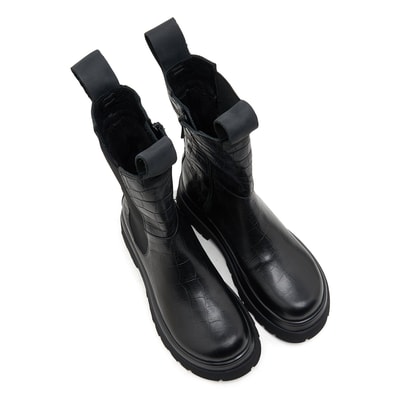 Brigett Chelsea Kadın Kroko Baskılı Deri Bot