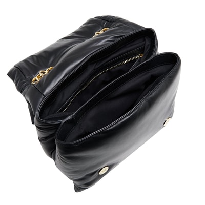 Bronte Siyah Kadın Deri Omuz Çantası