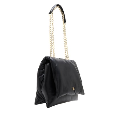 Bronte Siyah Kadın Deri Omuz Çantası