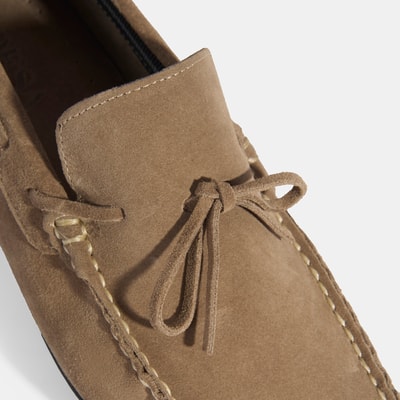 Calandra Kum Erkek Bağcık Detaylı Slip-On Süet Loafer