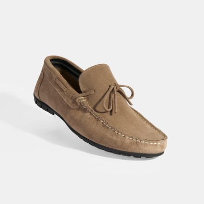 Calandra Kum Erkek Bağcık Detaylı Slip-On Süet Loafer