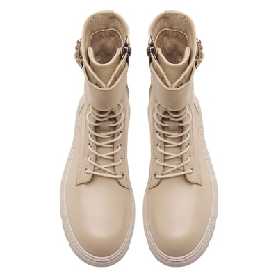 Campinella Bej Kadın Deri Bot