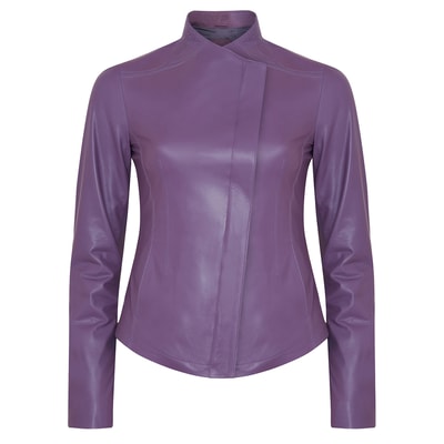 Carel Lila Kadın Deri Ceket