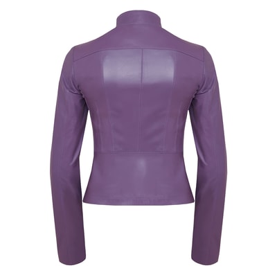Carel Lila Kadın Deri Ceket