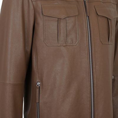 Carlino Kahve Erkek Deri Mont