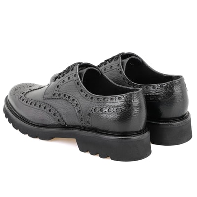 Casey Siyah Erkek Deri Klasik Ayakkabı