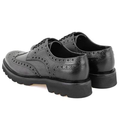 Casey Siyah Erkek Deri Klasik Ayakkabı