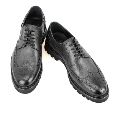 Casey Siyah Erkek Deri Klasik Ayakkabı