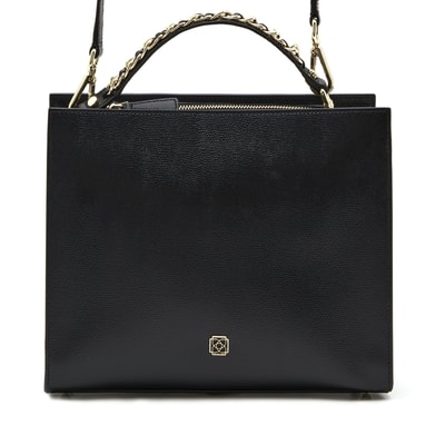 Chaıny Siyah Kadın Deri El Çantası 