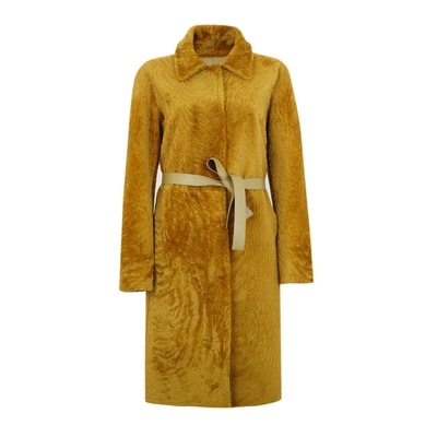 Charla Yeşil Kadın Çift Taraflı Yünlü Kaban