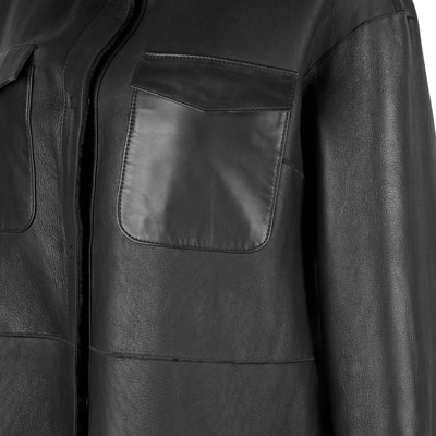 Chayan Siyah Kadın Çift Taraflı Gömlek