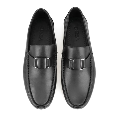 Chester Siyah Erkek Deri Loafer