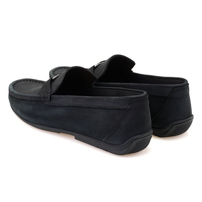 Chevi Siyah Erkek Deri Loafer