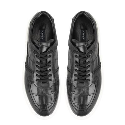 Chipo Siyah Erkek Deri Günlük Ayakkabı