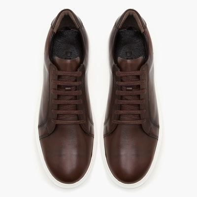 Cliff Kahve Erkek Deri Spor Ayakkabı