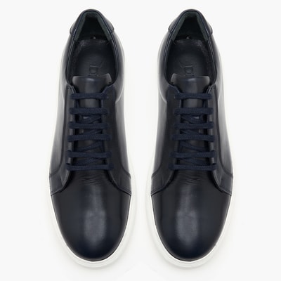 Cliff Lacivert Erkek Deri Spor Ayakkabı