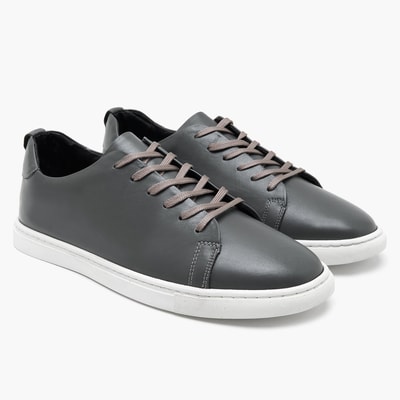Clyde Gri Erkek Deri Spor Ayakkabı
