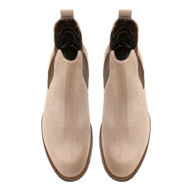 Coleta Vizon Erkek Yandan Lastikli Süet Deri Chelsea Bot