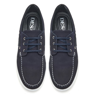 Costello Lacivert Erkek Nubuk Deri Günlük Ayakkabı