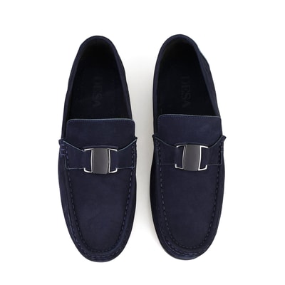 Craig Lacivert Erkek Süet Deri Loafer