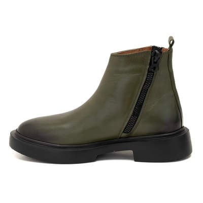 Dalila Yeşil Erkek Deri Bot