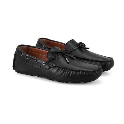 Damien Siyah Erkek Deri Loafer