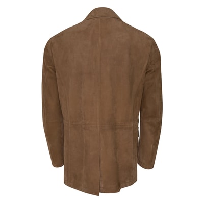Damon Amber Erkek Süet Safari Ceket