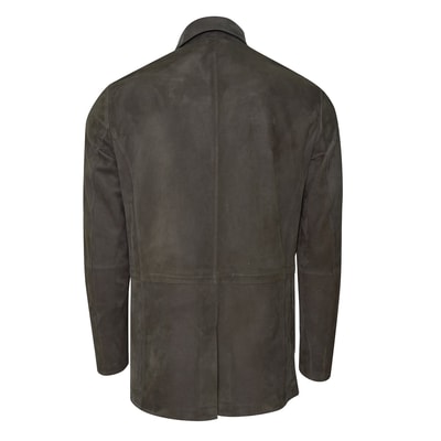 Damon Haki Erkek Süet Safari Ceket