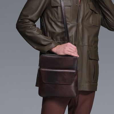 Dante Kahve Erkek Deri Postacı Çantası
