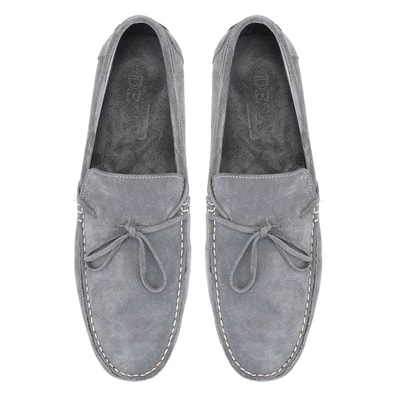 Daron Koyu Gri Erkek Süet Loafer