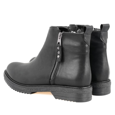 Darrly Siyah Kadın Fermuarlı Bot